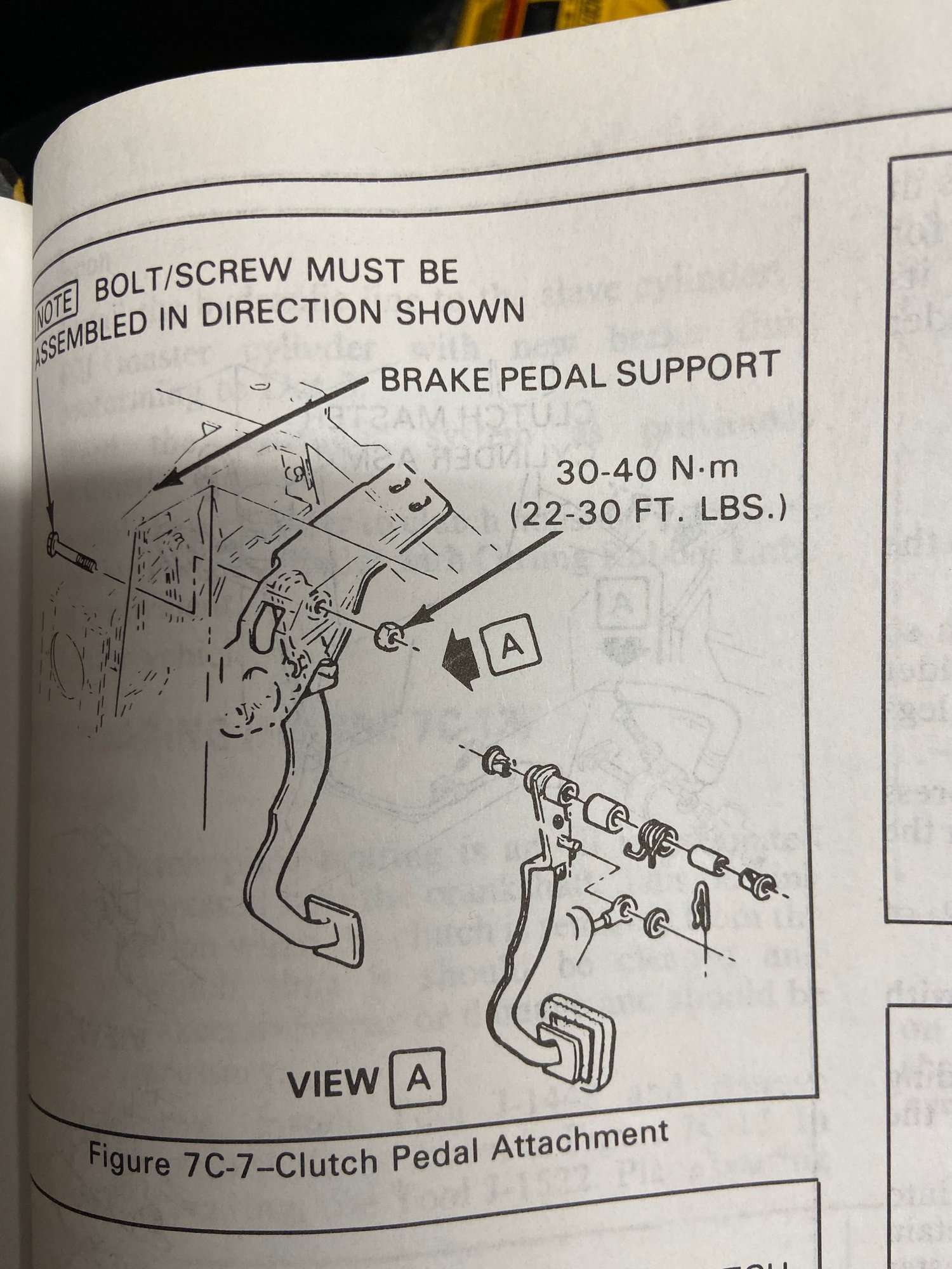 1987 Clutch pedal pin and master bushing no go CorvetteForum