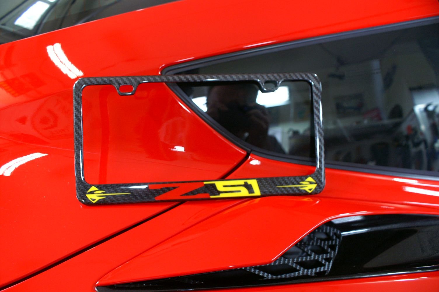Finally, a Z51 Carbon Fiber license plate frame CorvetteForum