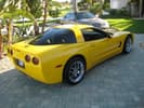 2004 Corvette Coupe Millenium Yellow / Black