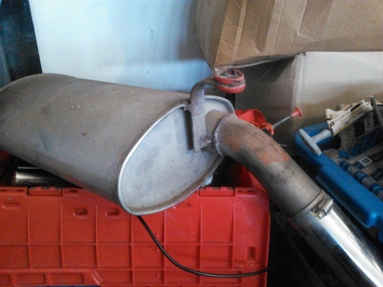 Solution to mount new muffler without welding? CorvetteForum