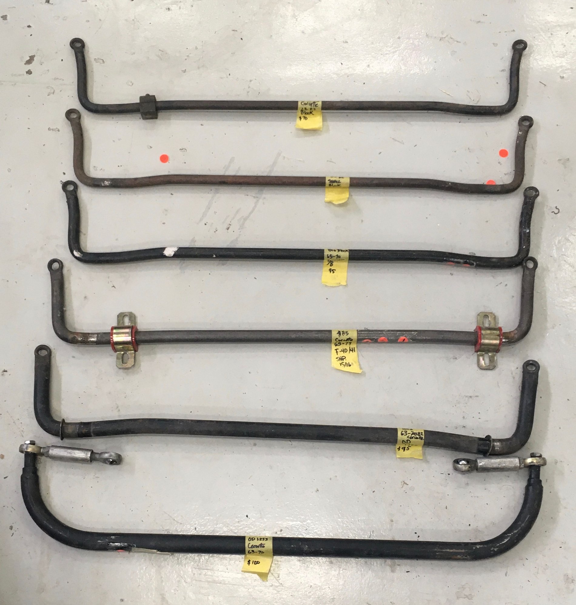 FS (For Sale) C2 c3 sway bars various sizes CorvetteForum Chevrolet