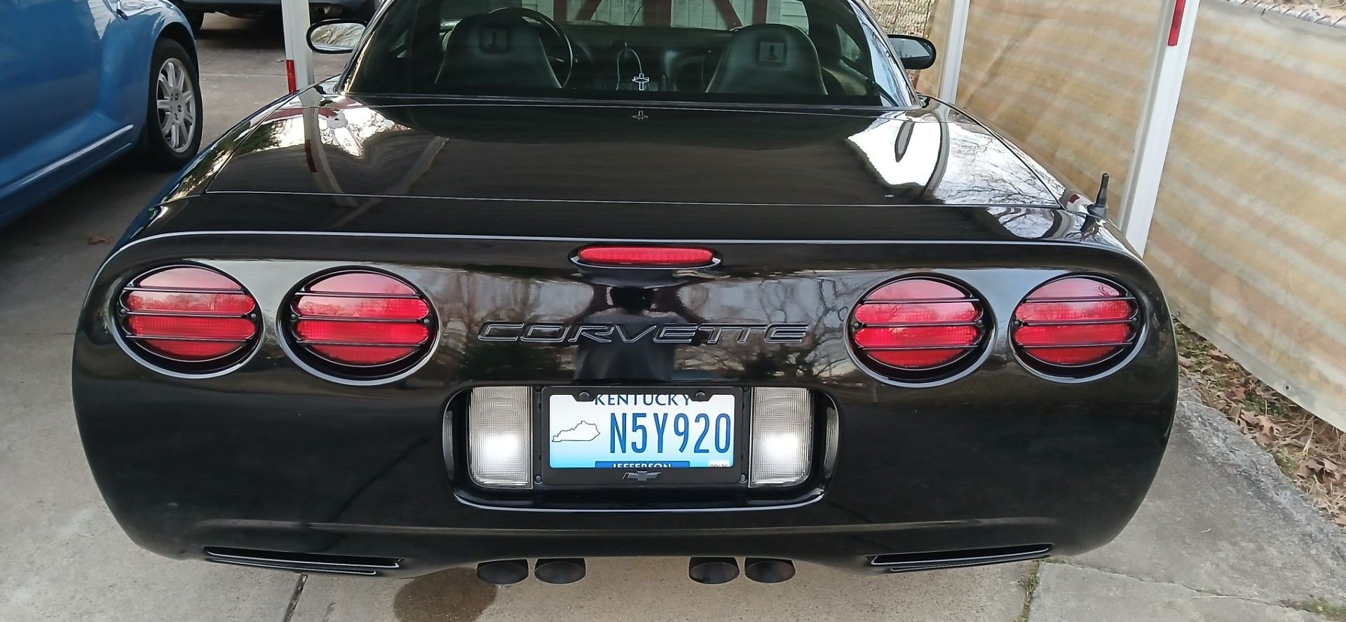 I added the Stubby antenna, tail light grills and my Wife found the licenses plate frame on Temu.