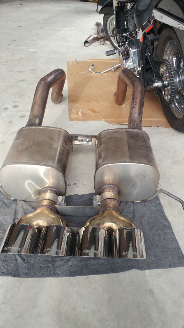 FS (For Sale) Corsa Extreme Mufflers, over the axle pipe, and Polished