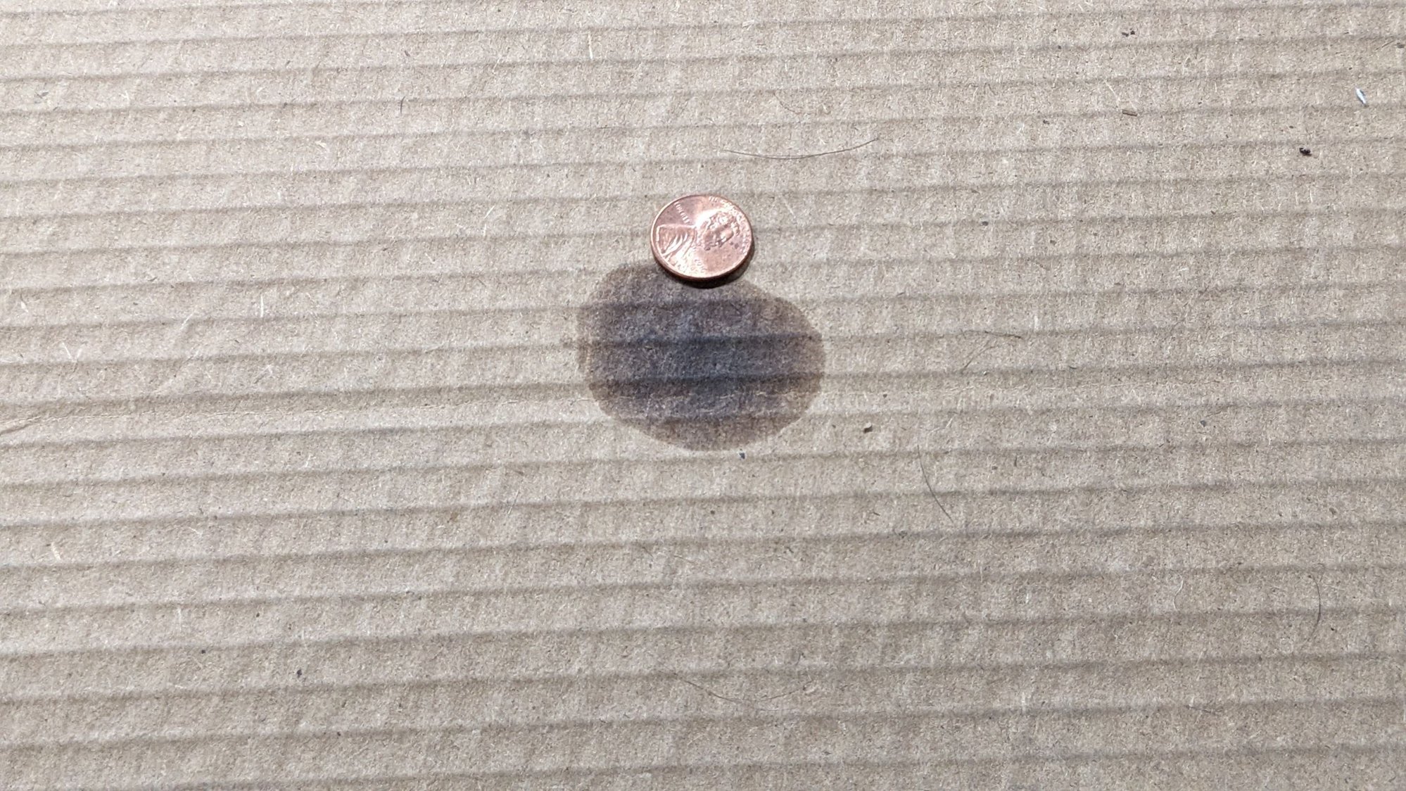 rear drop zone, drips collected over ~36 hours