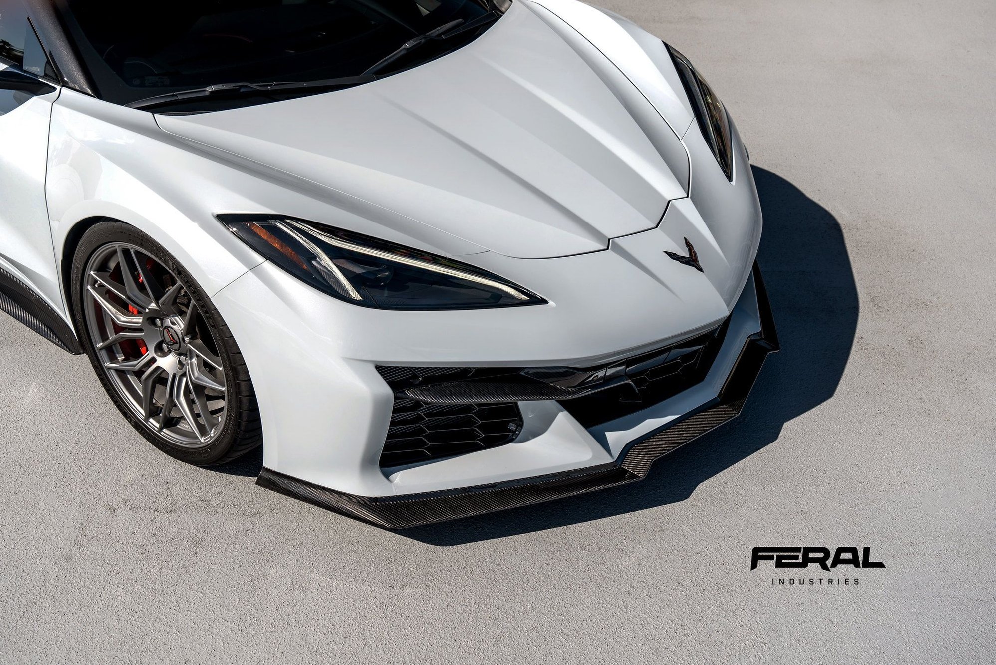 Carbon Fiber Front Spoiler + Front Grille Inserts