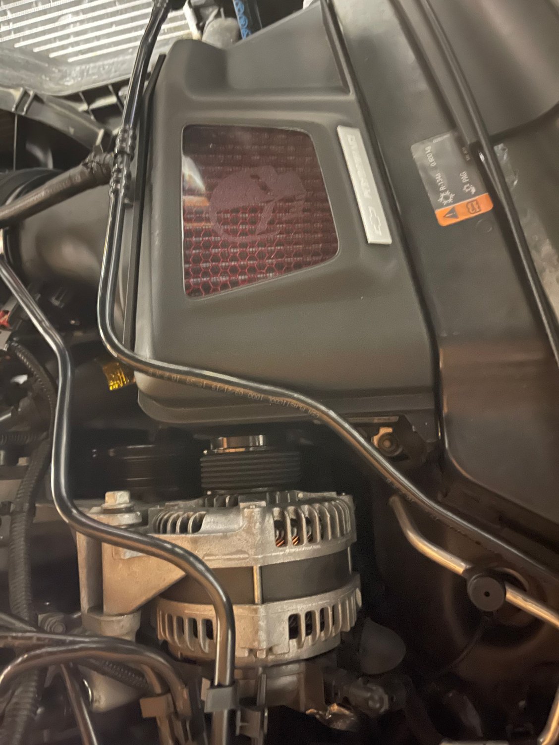 GM Performance intake on ‘16 Z06 radiator hard line options desired