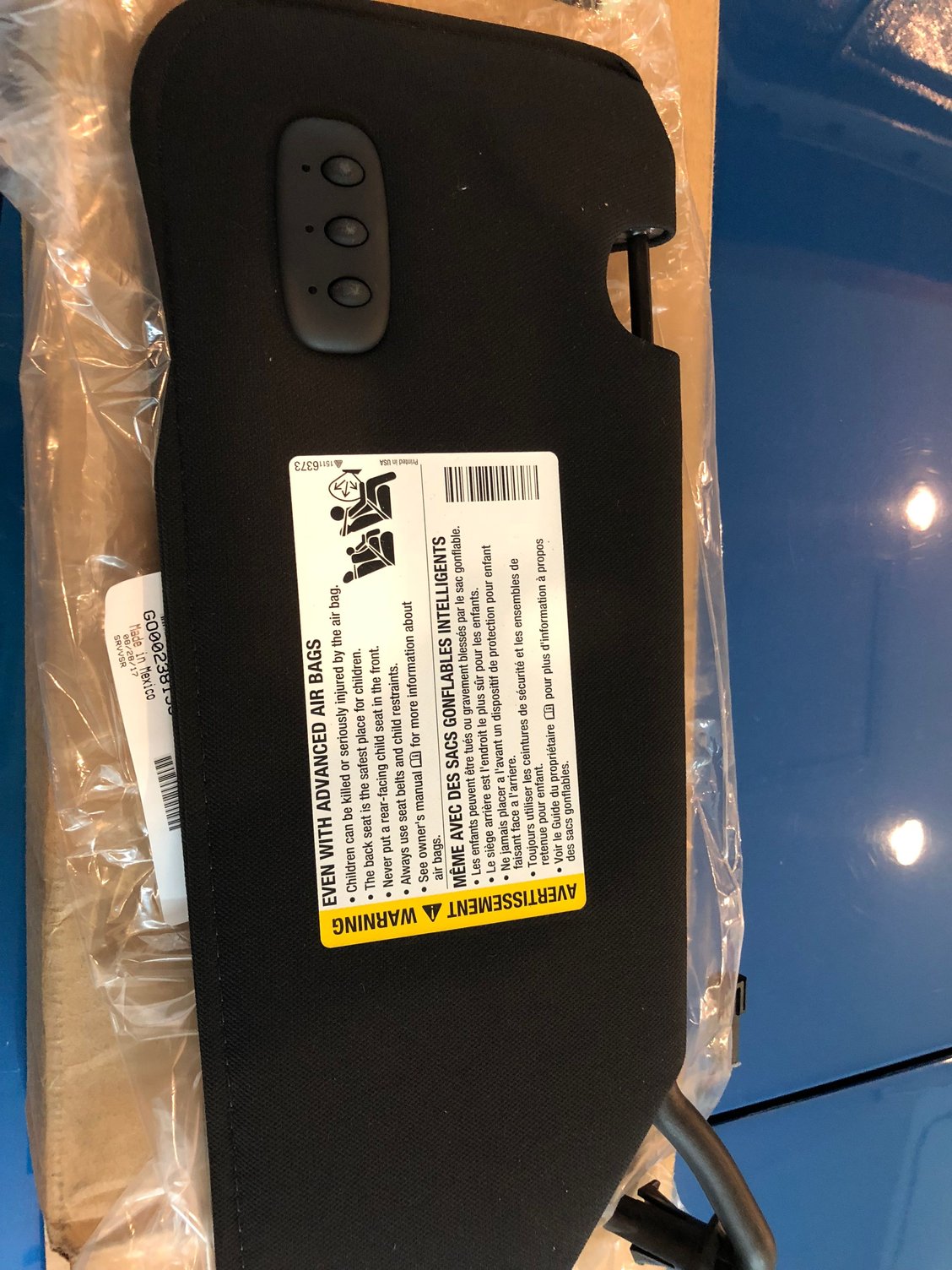 FS (For Sale) New LH Sun Visor with garage door opener CorvetteForum