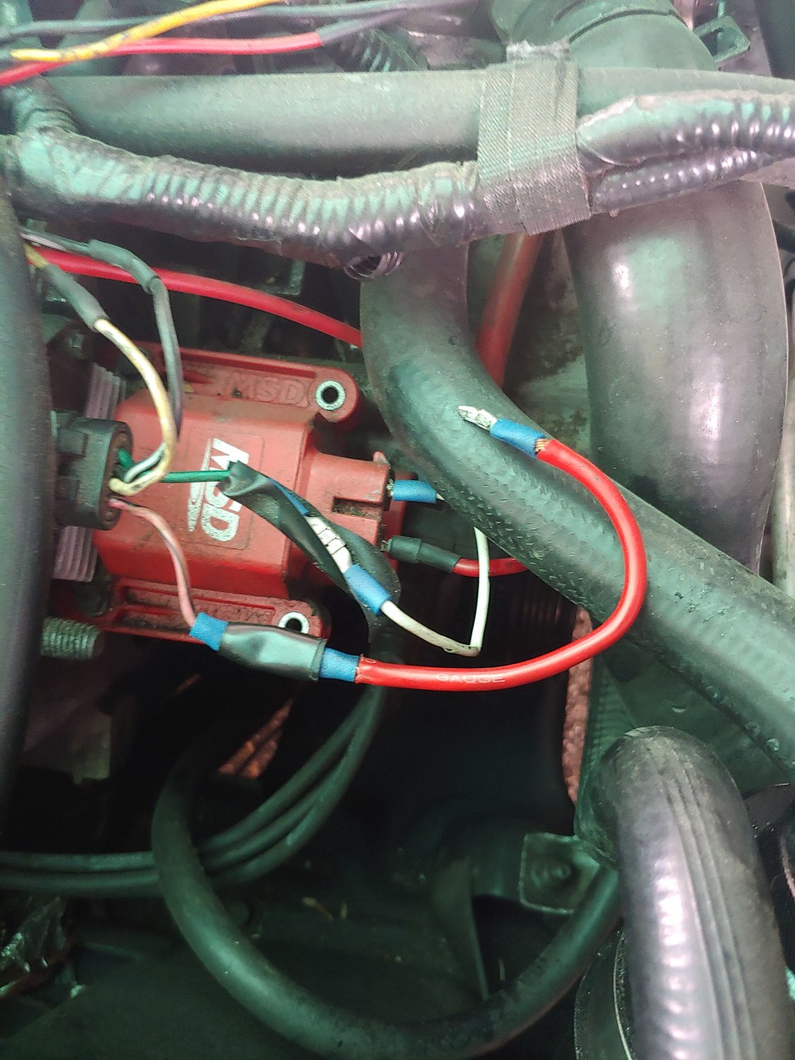 MSD ignition coil, loose wire, LT1 CorvetteForum Chevrolet Corvette