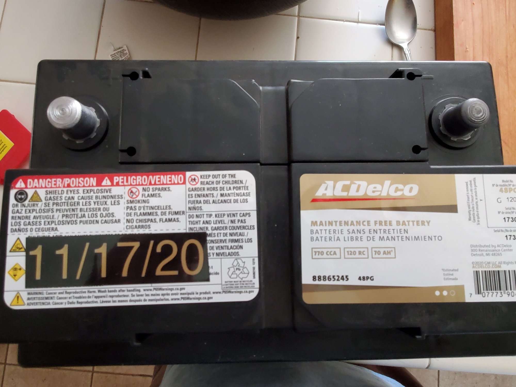 AC Delco Battery Part Number CorvetteForum Chevrolet Corvette Forum