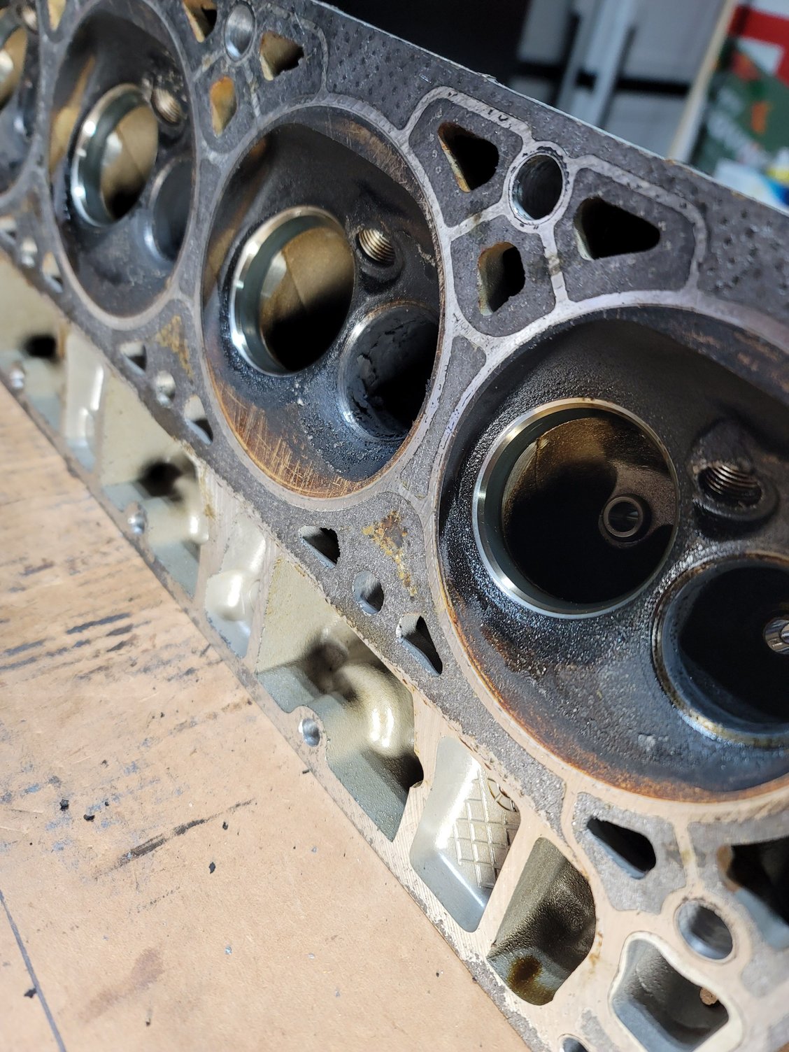 Heads pulled and found!!! Lots of carbon build up on pistons and heads