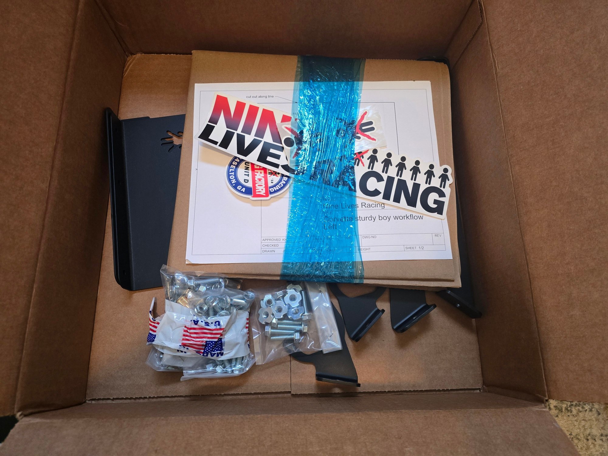 FS (For Sale) Nine Lives Racing C6 Splitter DIY Paper Template/Sturdy ...
