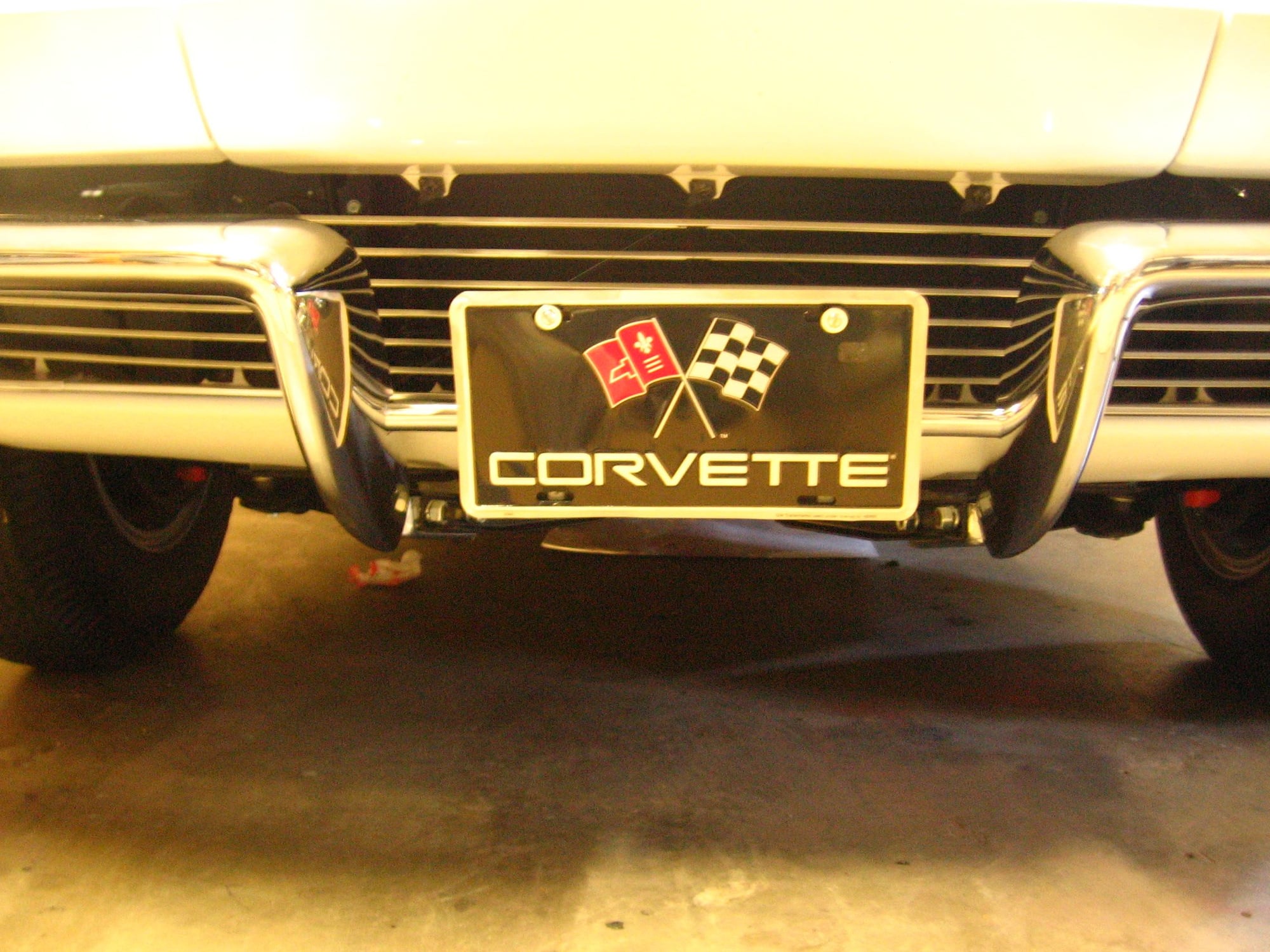 95 corvette front license plate bracket