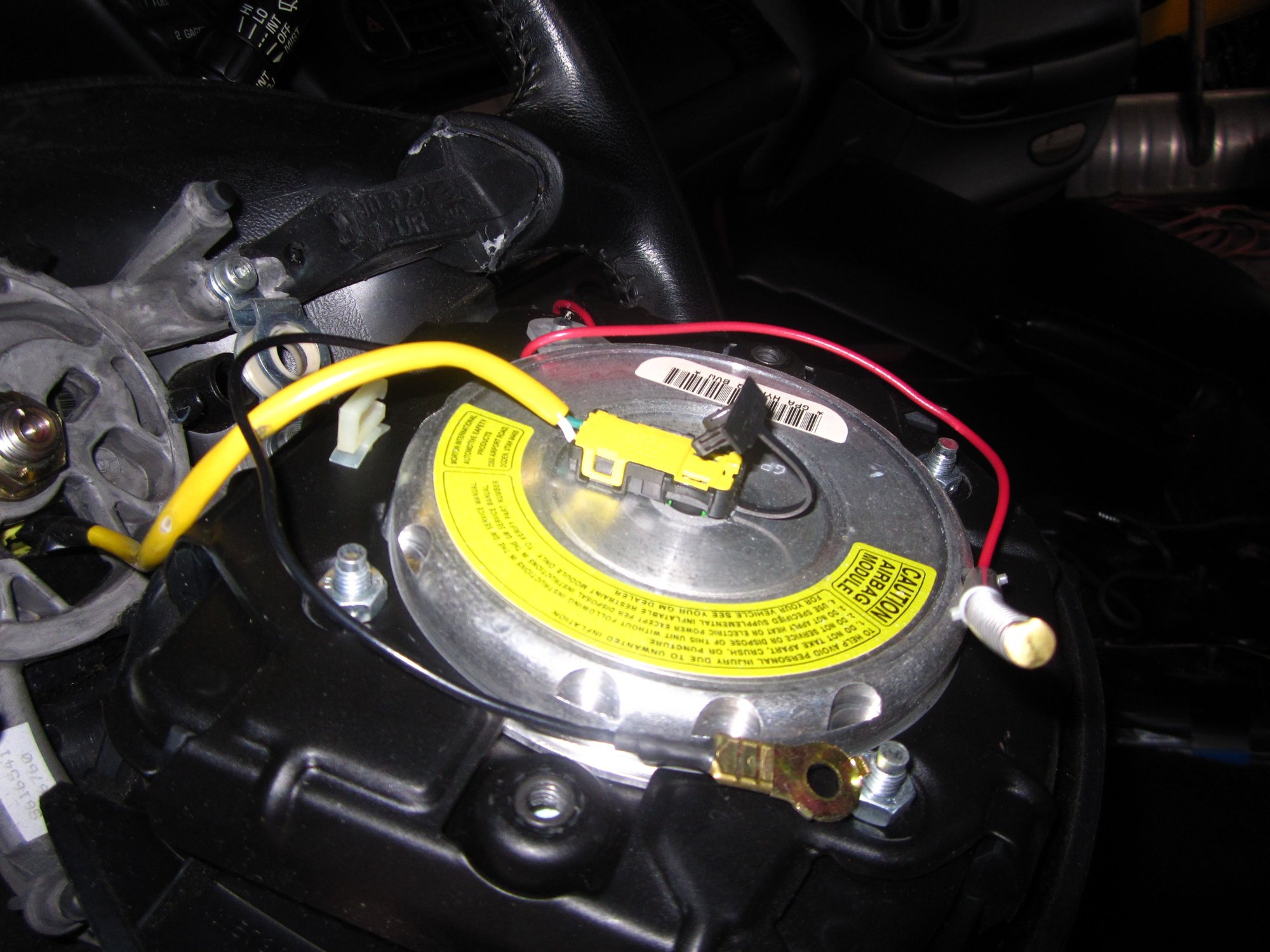 Steering wheel airbag unpluged how? CorvetteForum Chevrolet
