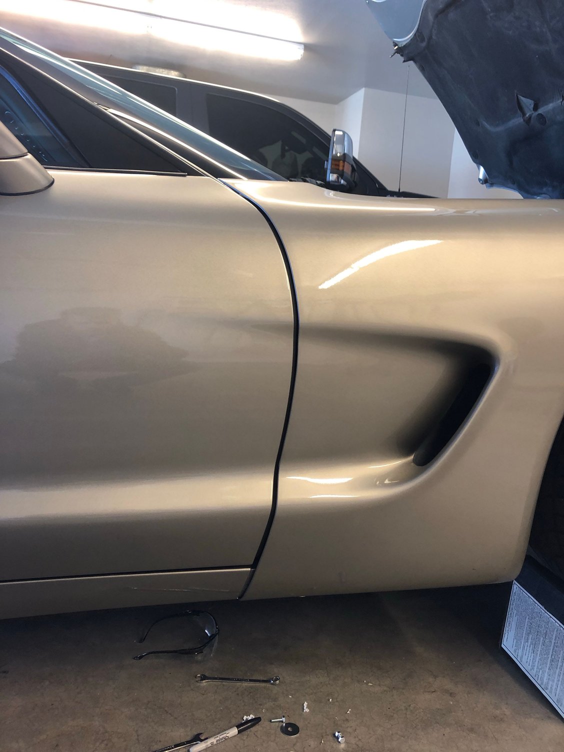 C5 Front Fender Tab Repair Without Fiberglass Work CorvetteForum