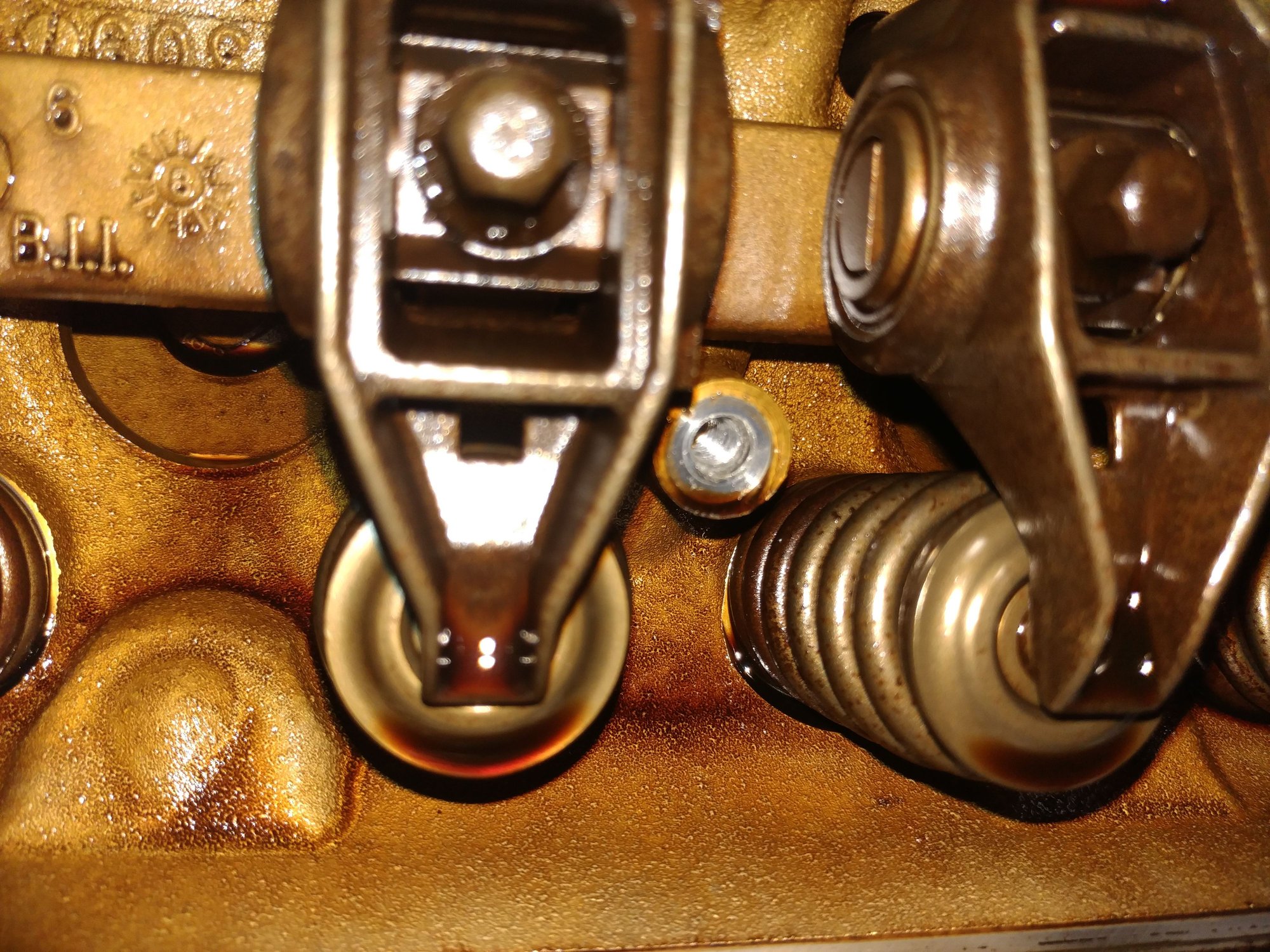 Is it normal for some valve springs to sit way lower than others in a