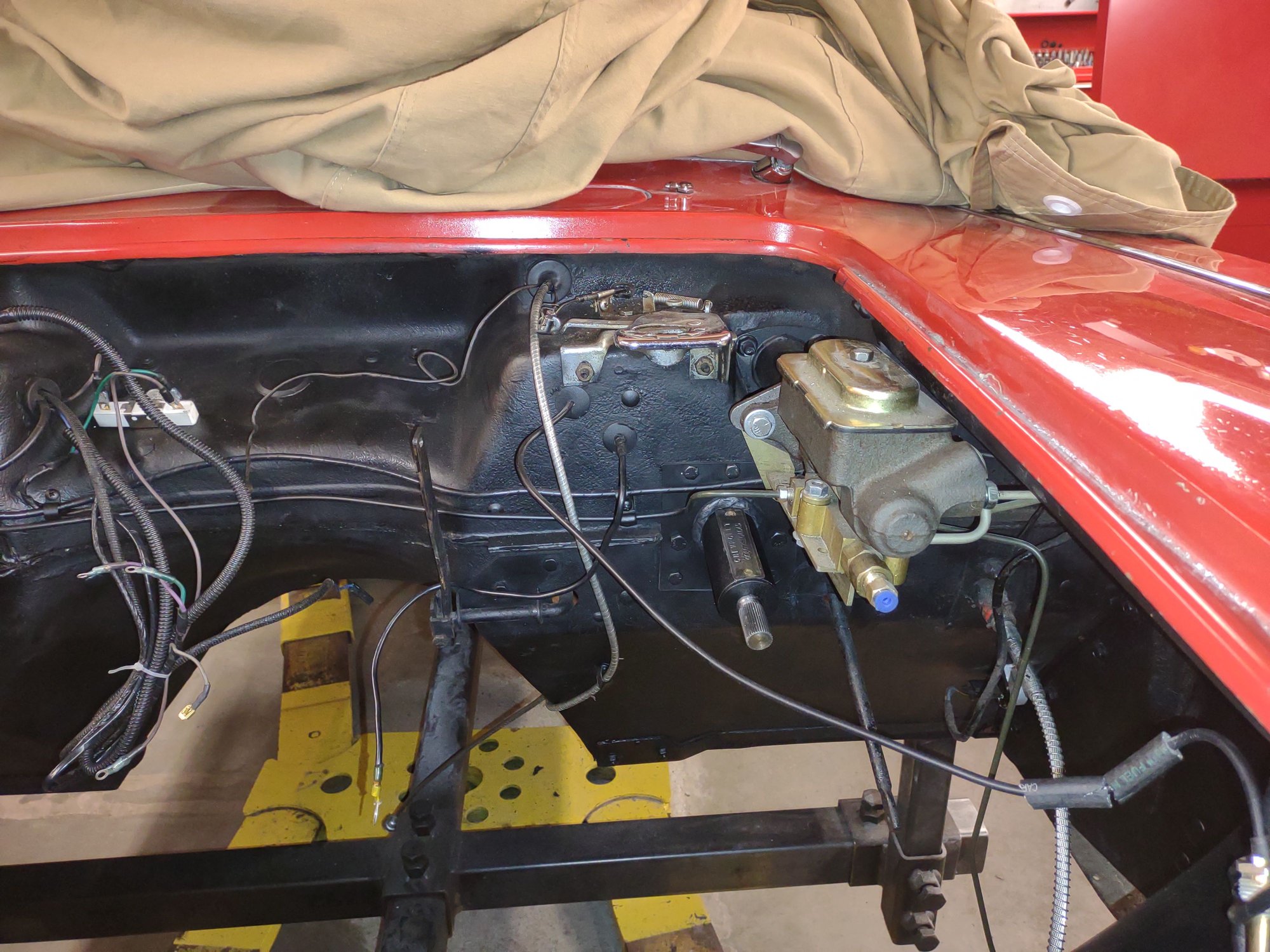 Now that it is on the road I have a turn of electrical tape around it for security which can easily be removed for inspection.
