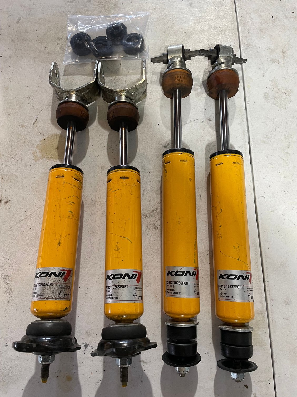 FS (For Sale) 4 Koni Yellow Single Adjustable Shocks 3013