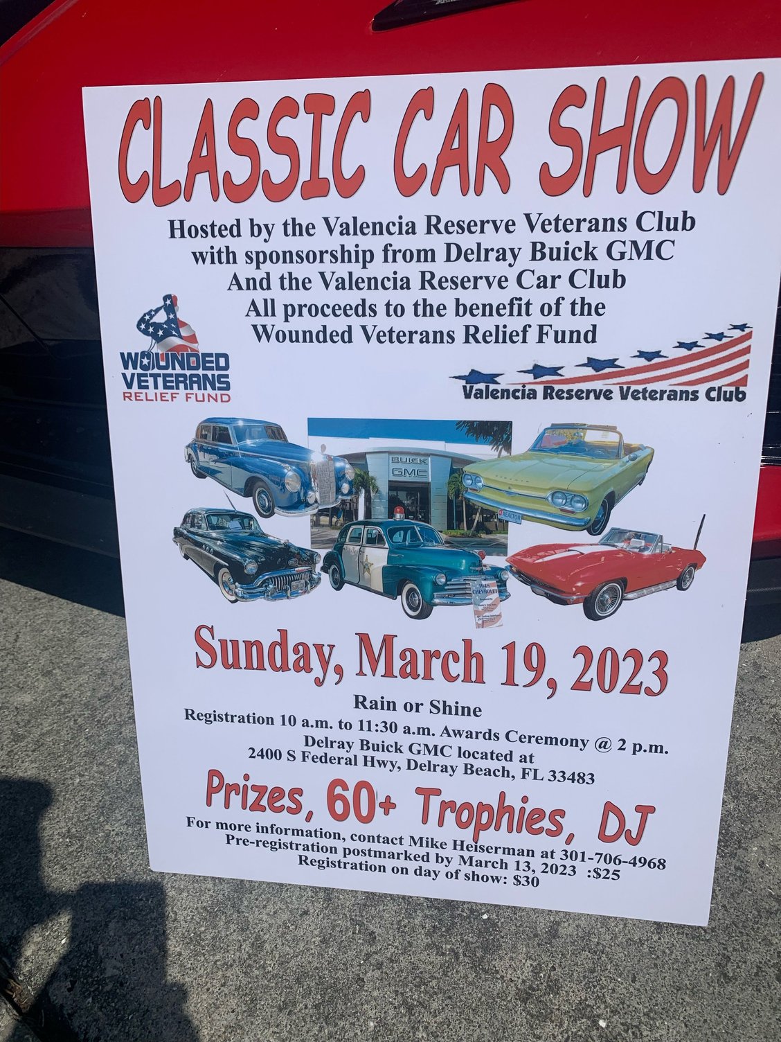 Sunday March 19, 2023 Benefit Wounded Veterans Car Show CorvetteForum