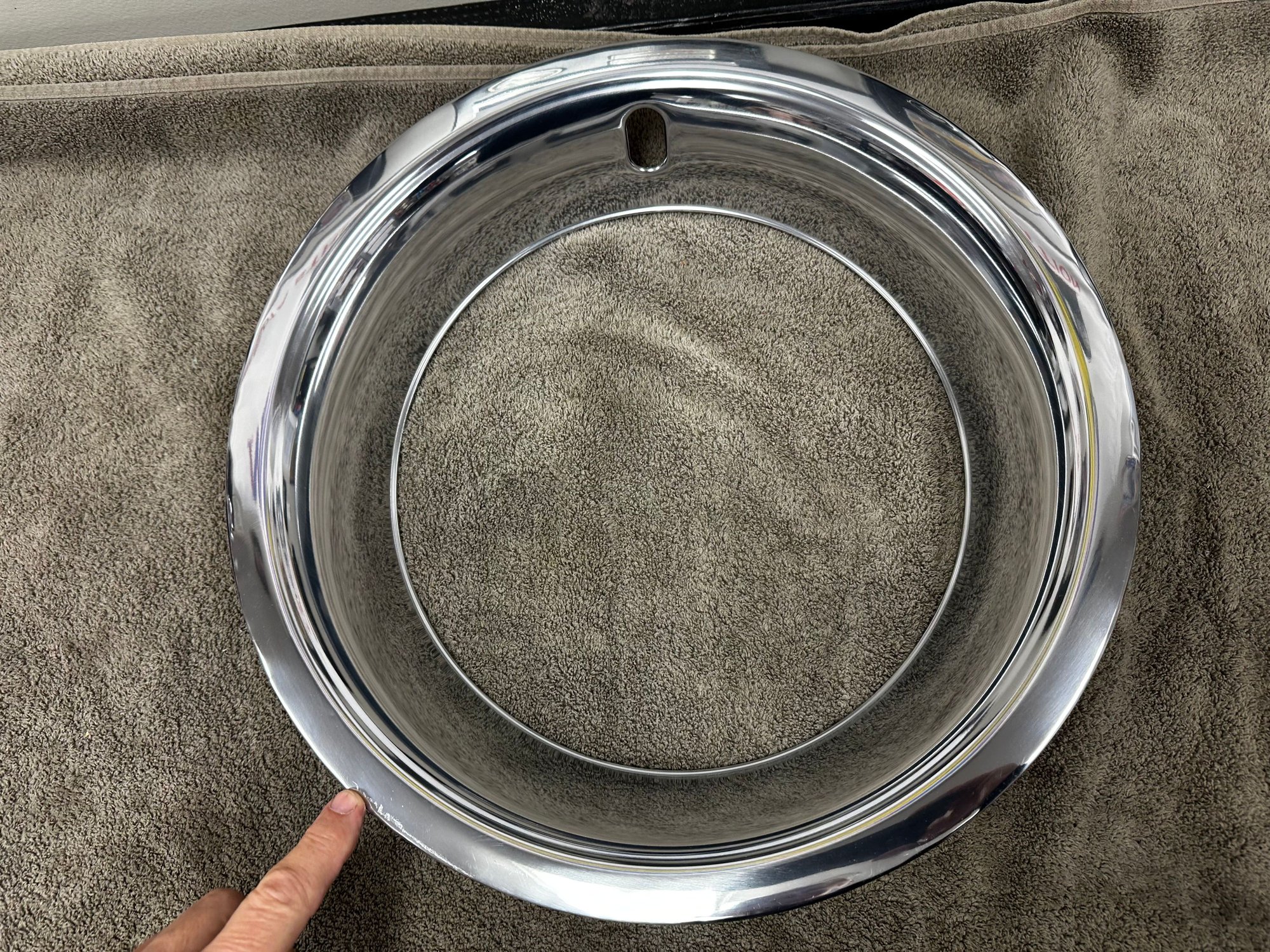 Trim ring #4 - some slight scratches, presumed from being inside the box, box is in fair condition. 