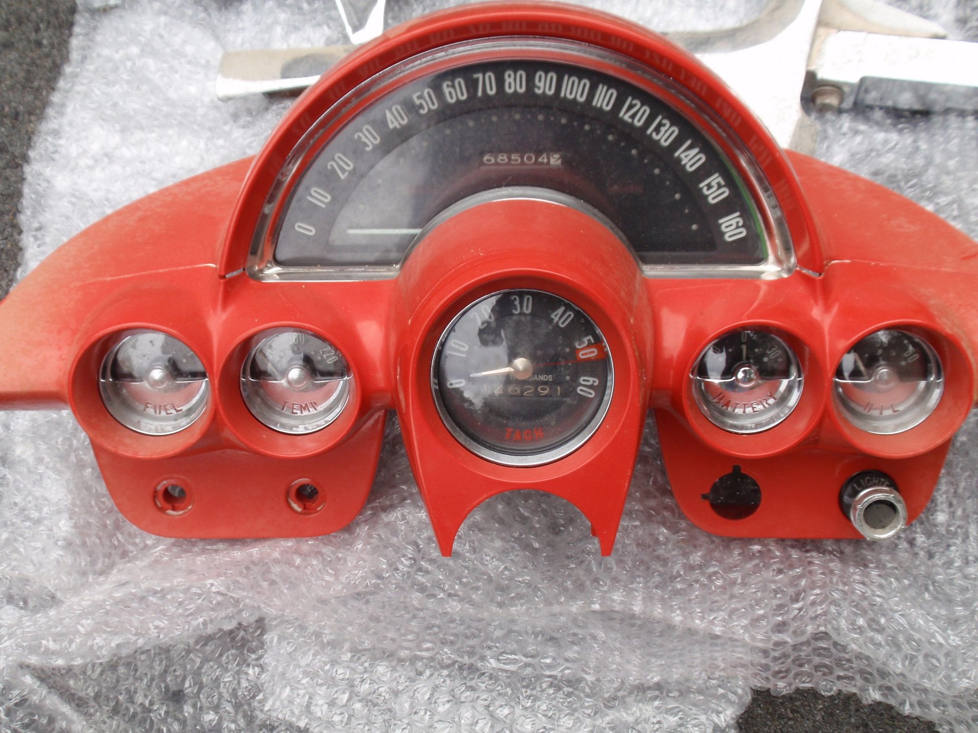 195819591960 Corvette Original Instrument Gauge Cluster Up & Lower