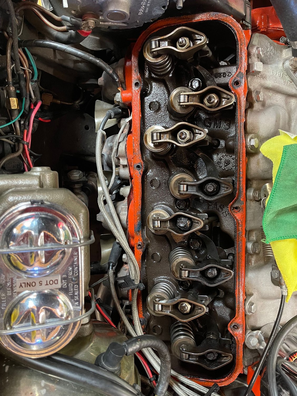 Burnt roller rocker arms 427 comp cam and oil, flat tappets4,000 miles