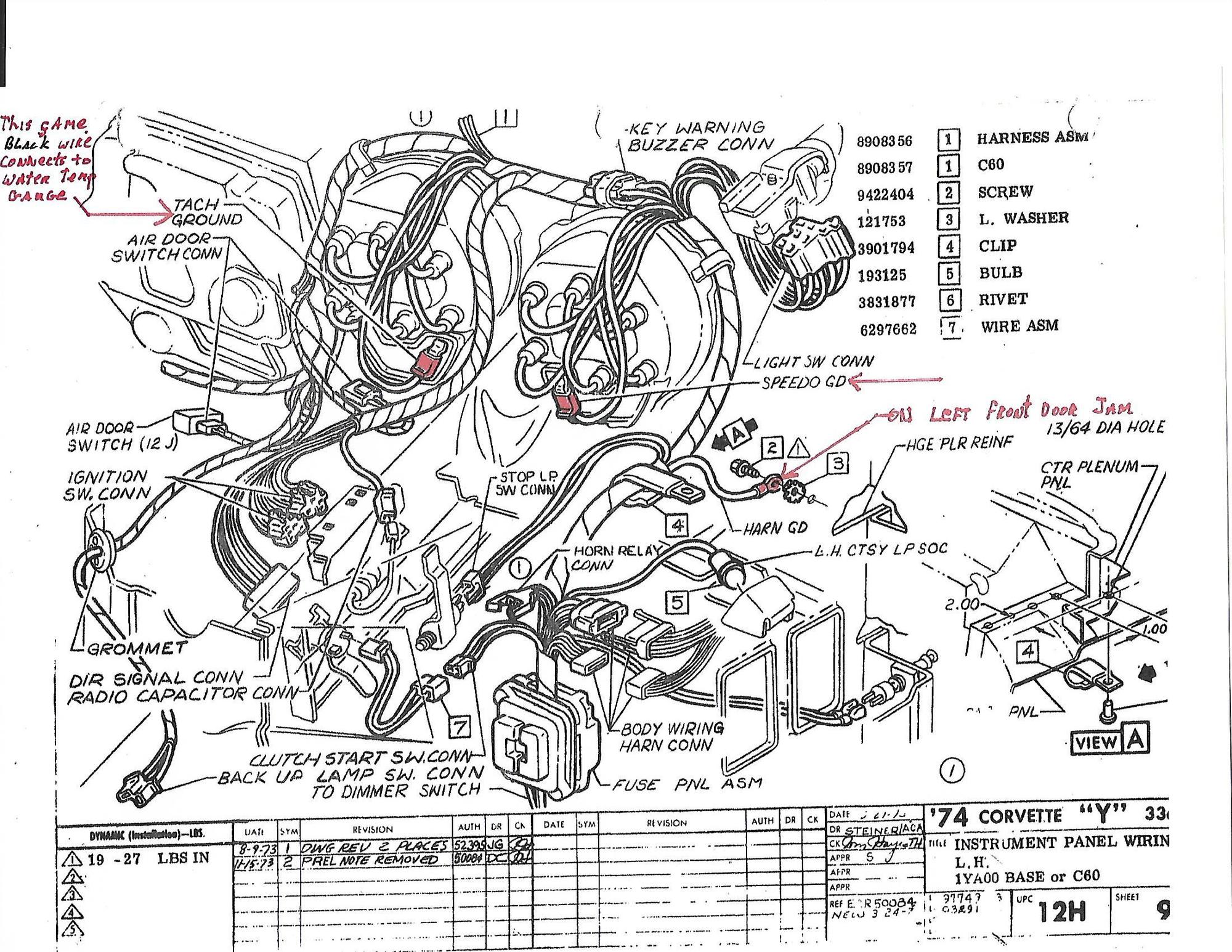 ‘72 Dash wiring CorvetteForum Chevrolet Corvette Forum Discussion