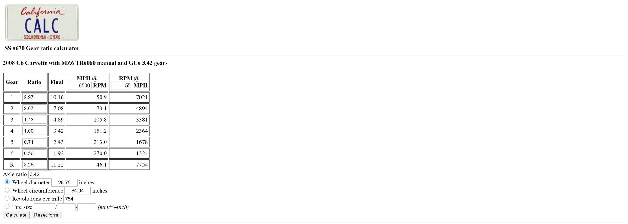 Best gear ratio for drag and roll racing CorvetteForum Chevrolet