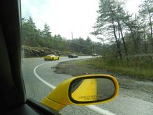 The infamous turn off to the back road scatch'n  section!!