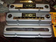 Old M/T valve covers with C2 flare. 
