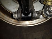 In all these pictures the frame sitting on blocks and the wheels are hanging.