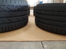 Showing tread