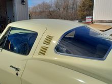 car and windows are drity from sitting in storage since last fall.