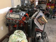 454 on the test stand with MSD 7 as the ignition test mule