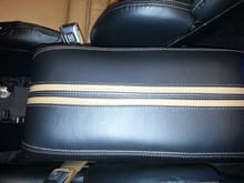 Leather and padding for center console.