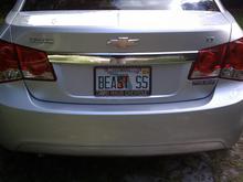 For fuel savings (plate from another car :)) 2013 Cruze
