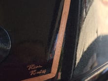 Close up of RR's signature