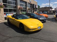 The crew parked at the Valvoline