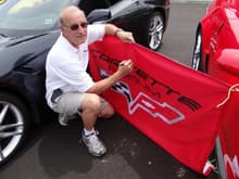 Art Spong, Honorary Guest-1st to sign-many thanks for bringing out the C7 for the debut!