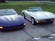 98 pace car and 66 sting ray