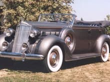 The car has the very distinctive and beautiful Packard front end. Whether driving with the top up or down it is a pleasure to drive. With its classic good looks it is always an attention getter.