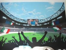 Soccer Stadium mural