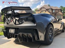 XIK GT Style Wing& XIK Diffuser for C7 Corvette by Ivan Tampi Customs!