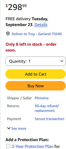 Free delivery, but not returns, and you only have 30 days to return.  Reading thru the comments, folks have to pay to return it.