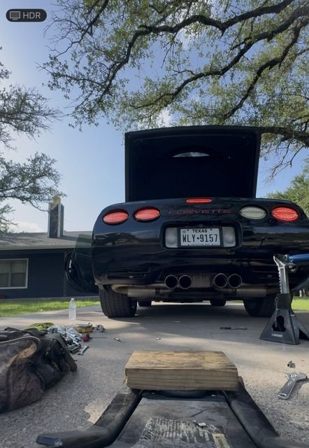 Lights on, brake is pressed