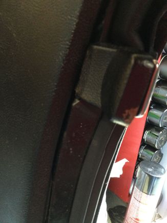 The rubber cover was dyed to match the car interior 