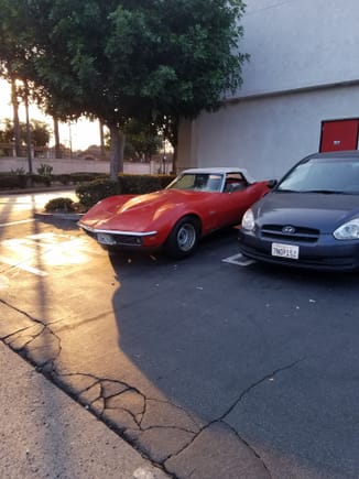 It is really surreal walking out to MY corvette...