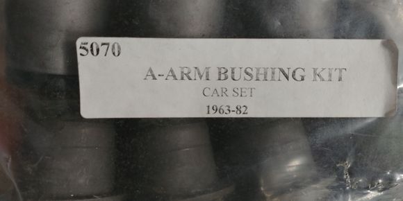 Upper and Lower Control Arm Bushing Kit - Contains eight bushings.  From Bair's Corvette. Retail $39.00 plus shipping.