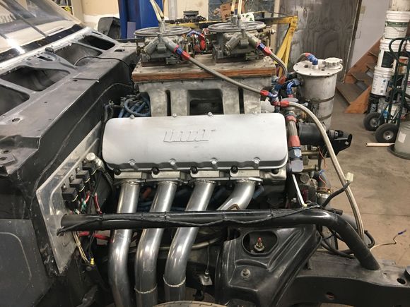 Fabricated the headers, and intake manifold 