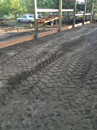 Top soil out and gsb moved in and compacted