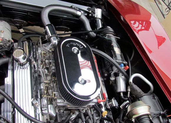 Duel electric fans and 4 row radiator.